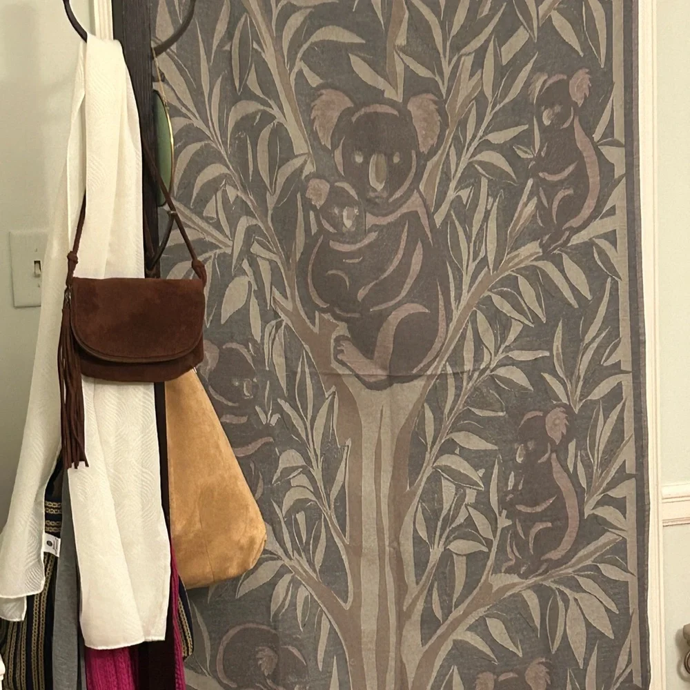 Festival Genuine Leather Brown Suede Crossbody Bag Perfect Concert Bag - Picture 10 of 14